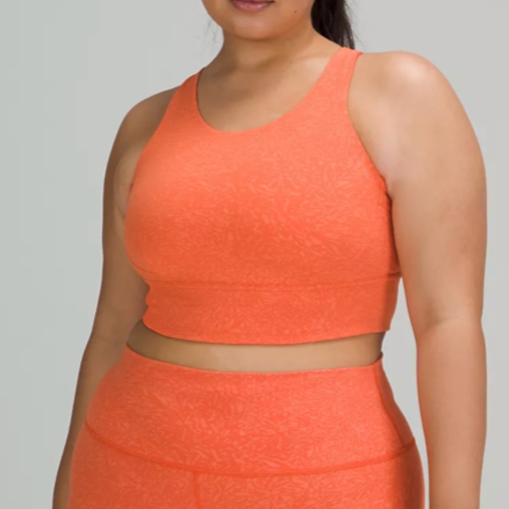 Lululemon orange sports bra/leggings SET OR SEPARATELY